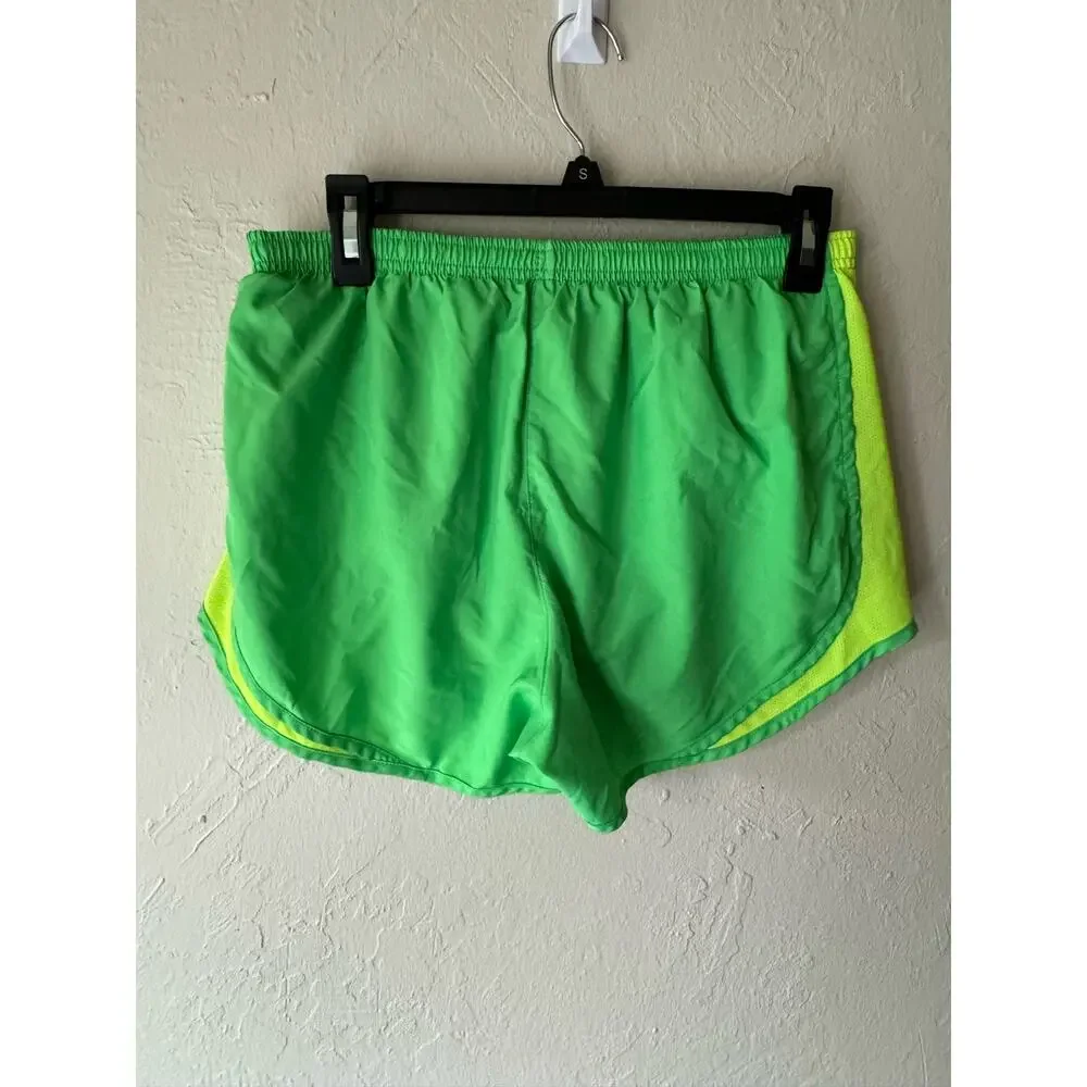 Nike Women's Dri Fit Lime Green Shorts Size M